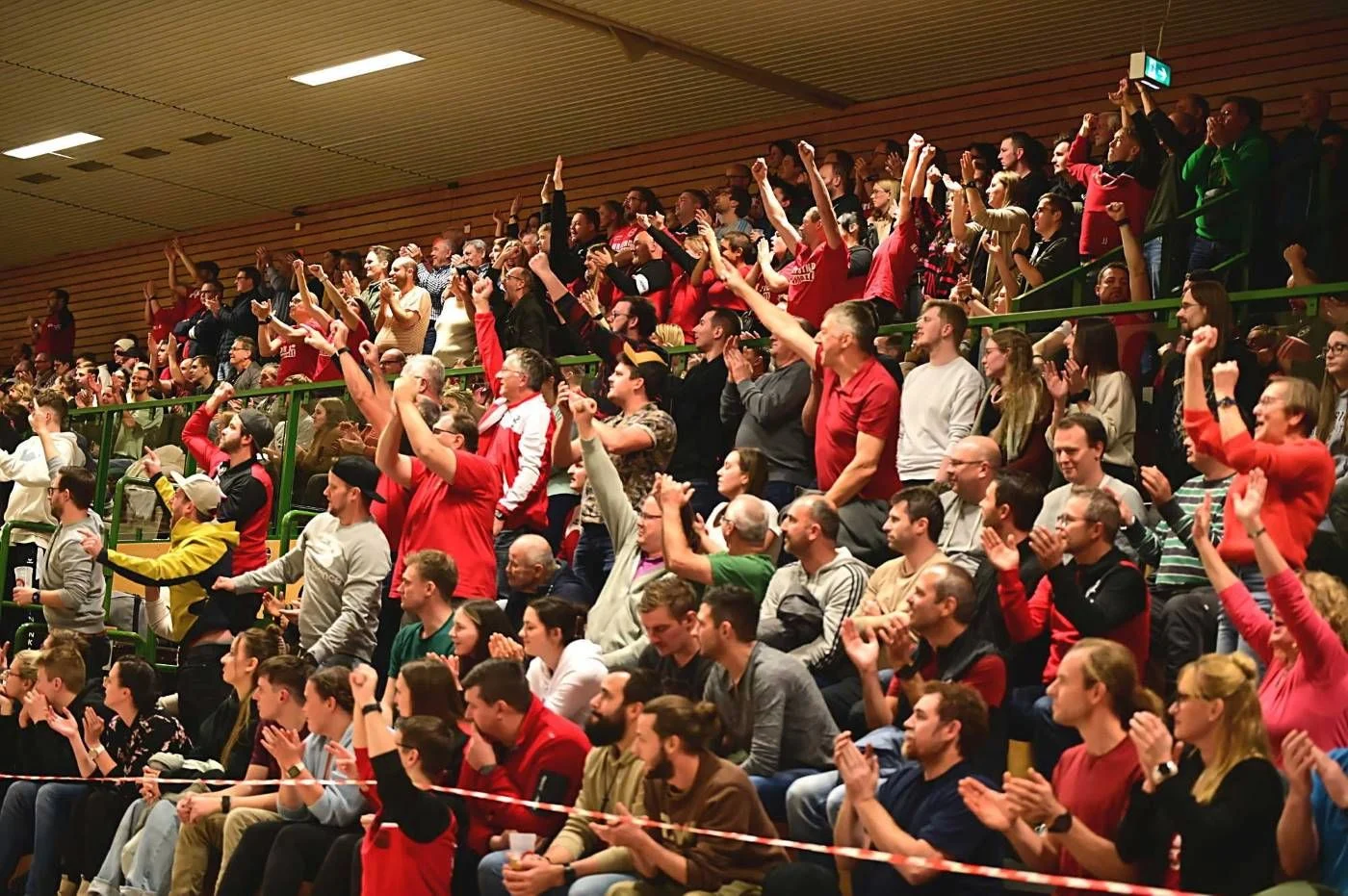 Die rote Wand des HC Sulzbach-Rosenberg
